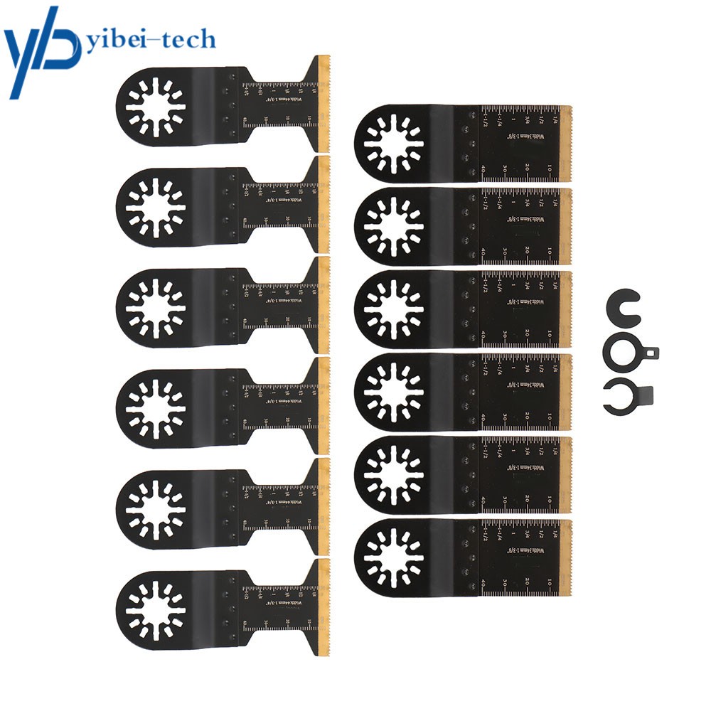 6 Pack 34mm/1.34" and 6 Pack 44mm/1.73" Ocillating Tool Vibrating Saw Blades
