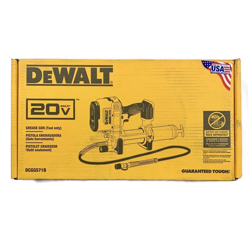 DEWALT DCGG571B 20V MAX Cordless 10,000-PSI 42-in Hose Grease Gun TOOL ONLY