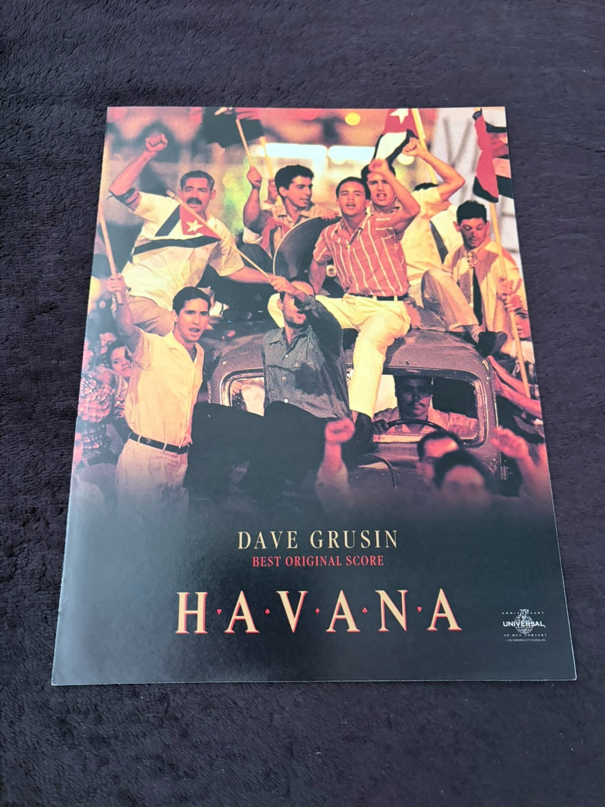 HAVANA 1990 Oscar ad with Cuban Revolution, Dave Grusin for Best Score, Redford