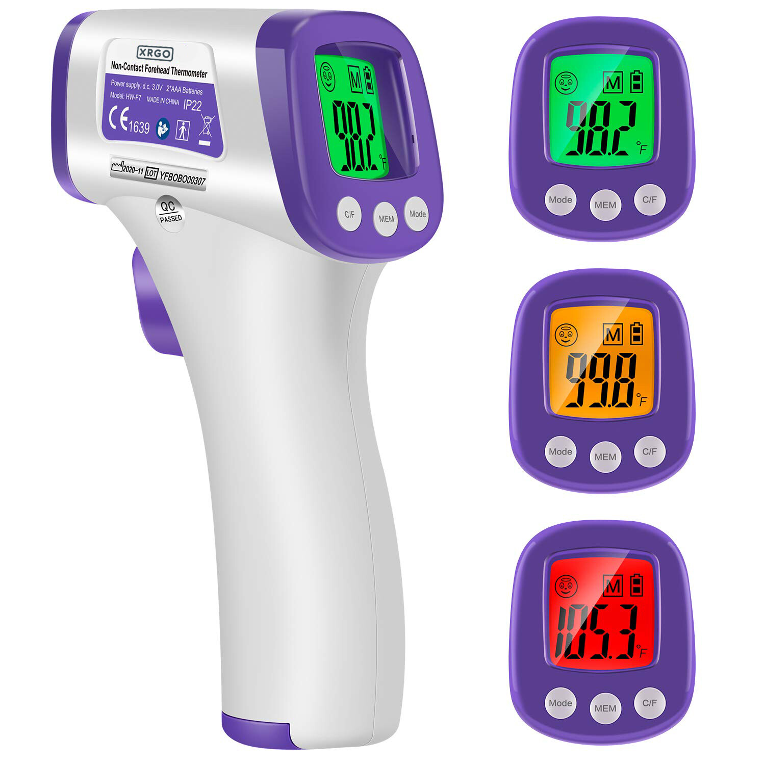 Non-Contact Digital Infrared Forehead Medical Baby and Adult Thermometer