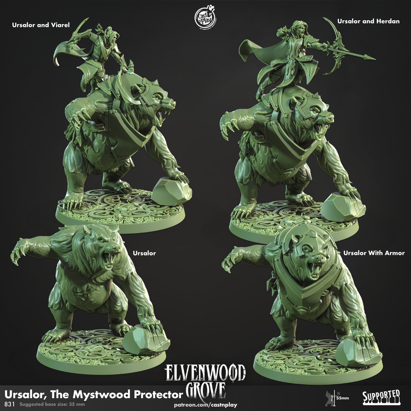 Ursalor Mystwood Protector | CastnPlay | Compatible with D&D/AoS