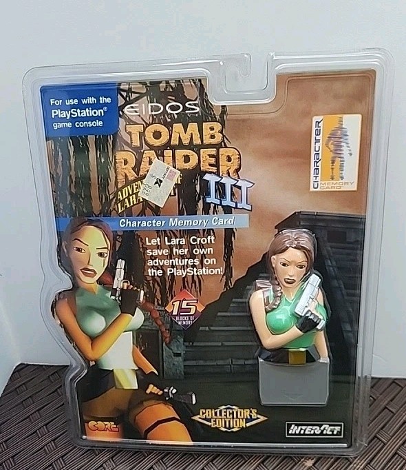 NEW Tomb Raider III Laura Croft Limited Edition PlayStation PS1 Memory Card NIP