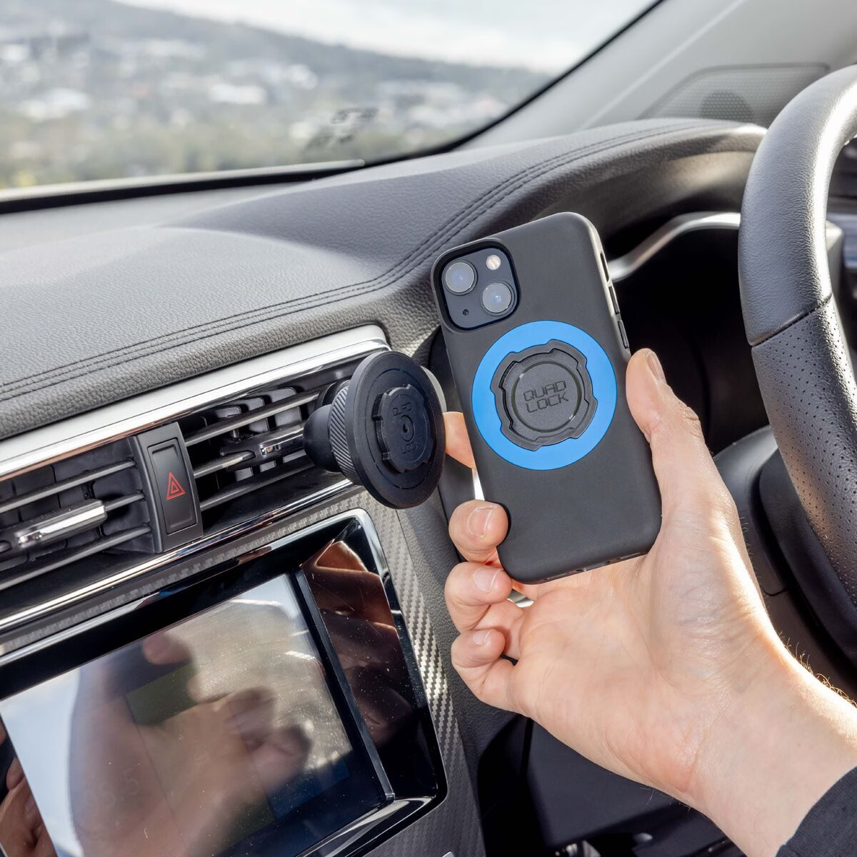 Quad Lock Vent Car Mount Black, One Size
