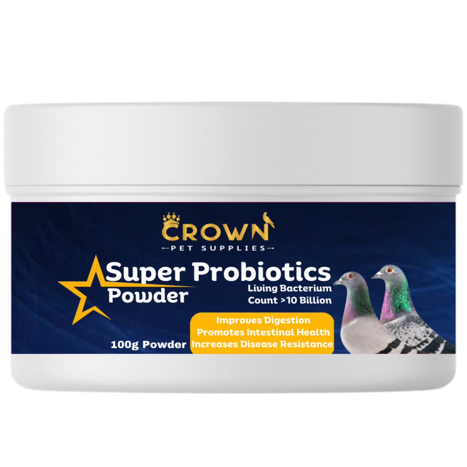 Probiotic 10 Billion Powder, Diarrhea, Muscles Growth & Immunity For Pigeons