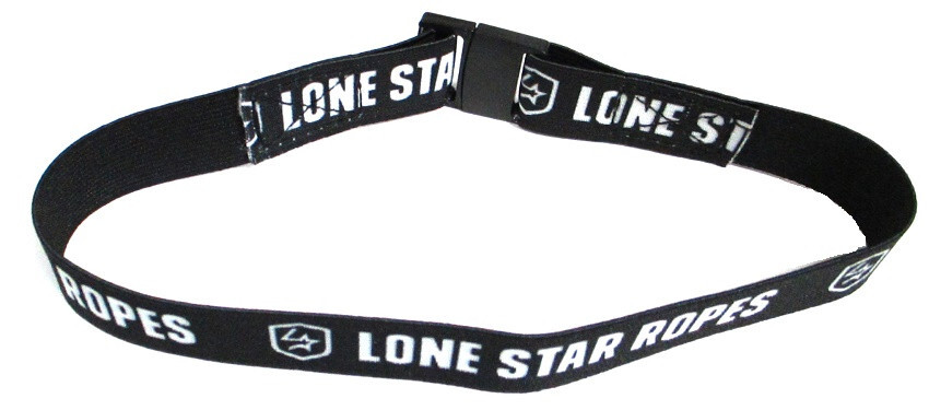 Lone Star Ropes Elastic Lariat Rope Holder Strap Black & White New