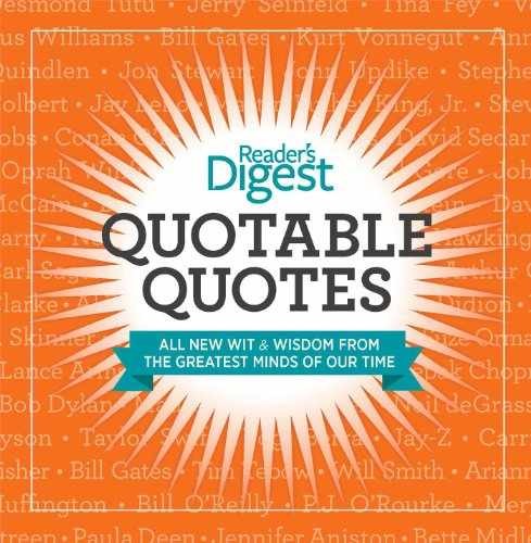 Quotable Quotes: Wit and Wisdom - Hardcover, by Editors of Reader's - Very Good