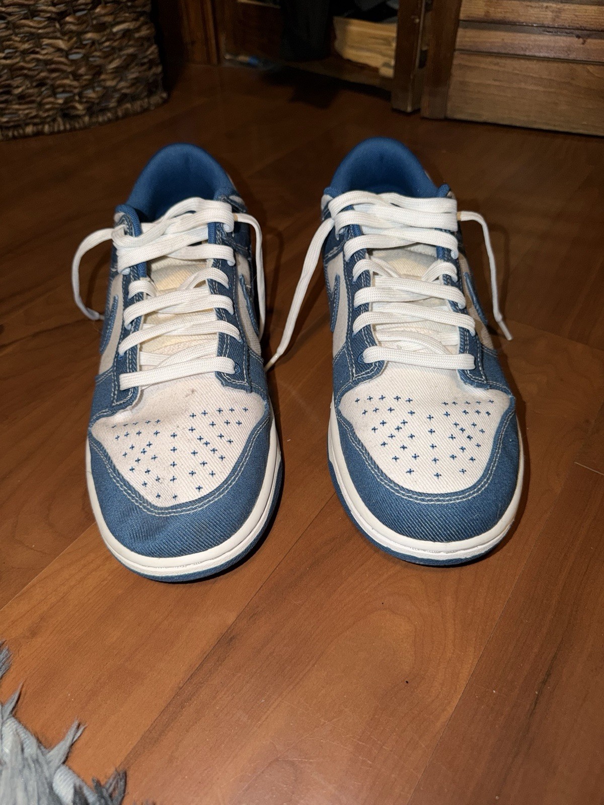 Nike Men's Dunk Low’s Sashiko Industrial Blue