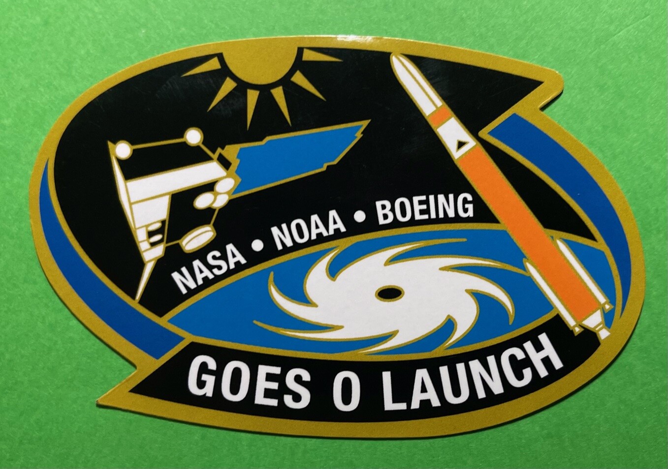 GOES-O LAUNCH OBSCURE PROMOTIONAL NASA NOAA BOEING PROJECT MAGNET