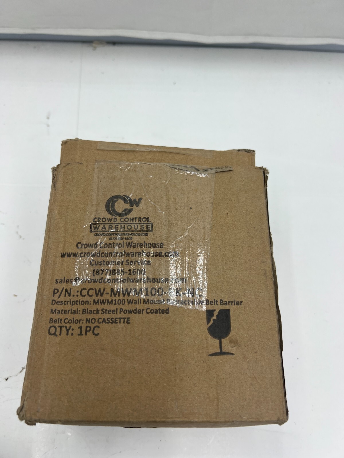 Crowd Control Warehouse MWM100 Wall Mount Retractable Belt Barrier