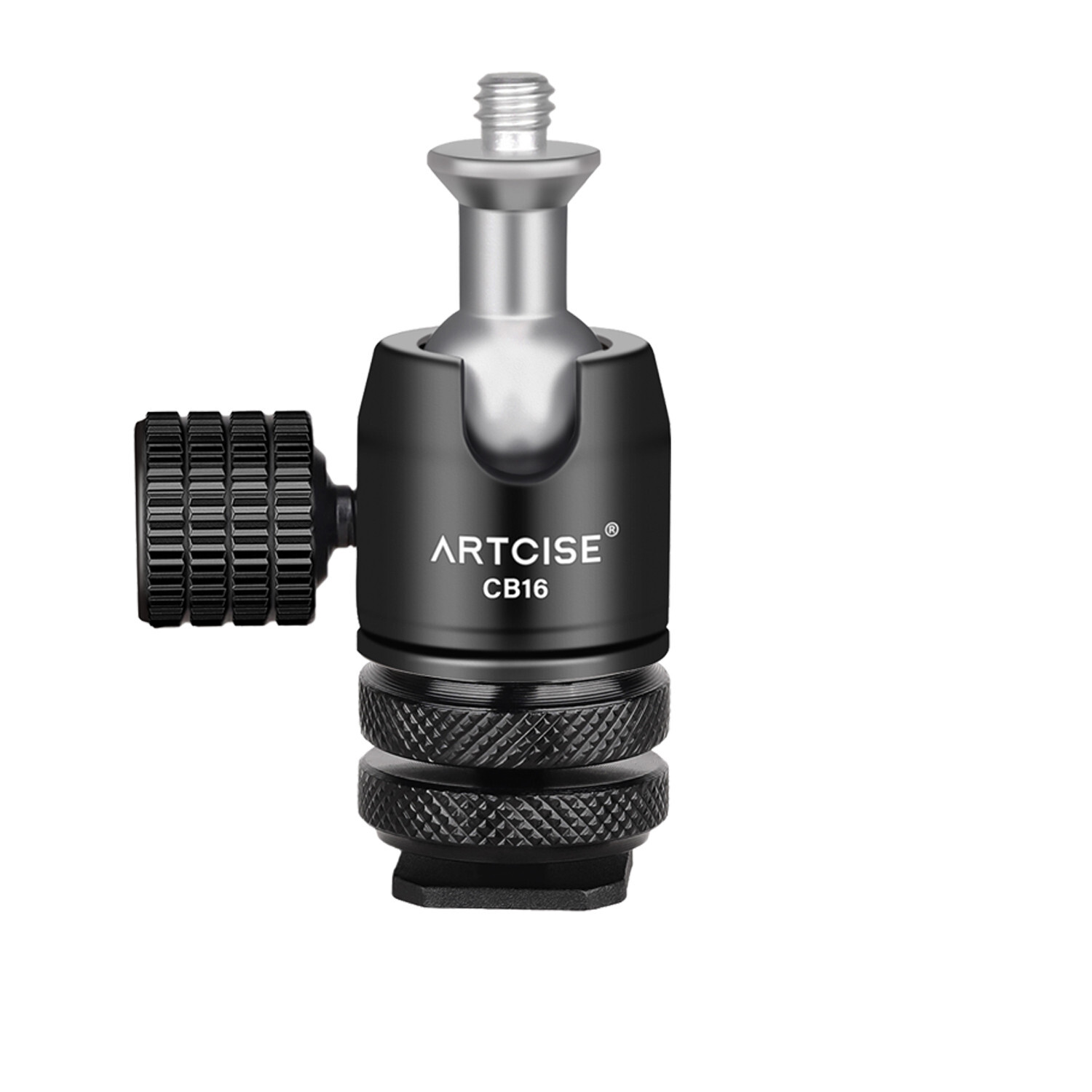 ARTCISE 360 Degree Rotatable Smartphone Holder Vertical Bracket with Ball Head