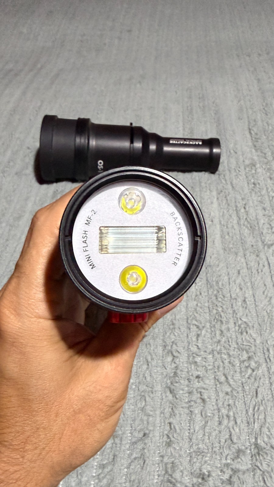 Backscatter Mini Flash 2 w/ Optical Snoot, Fiber Optic Cable, Clamps, Arm & More