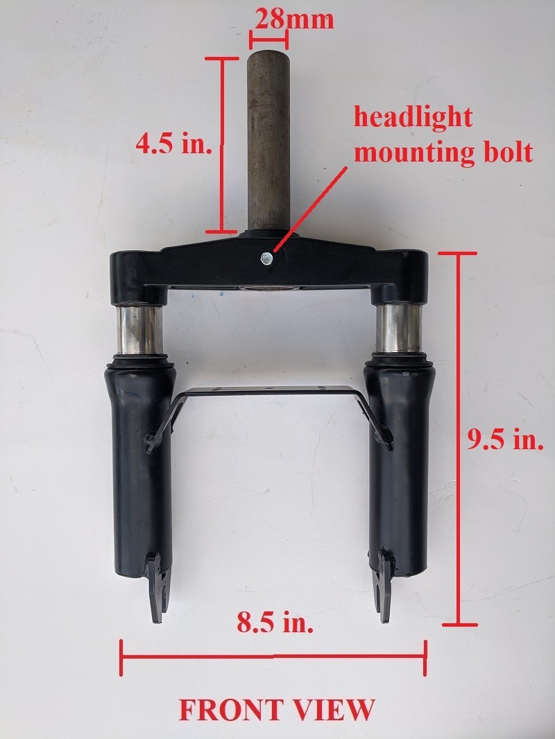 10 INCH FRONT FORK SUSPENSION PLUS FENDER FOR ELECTRIC SCOOTERS
