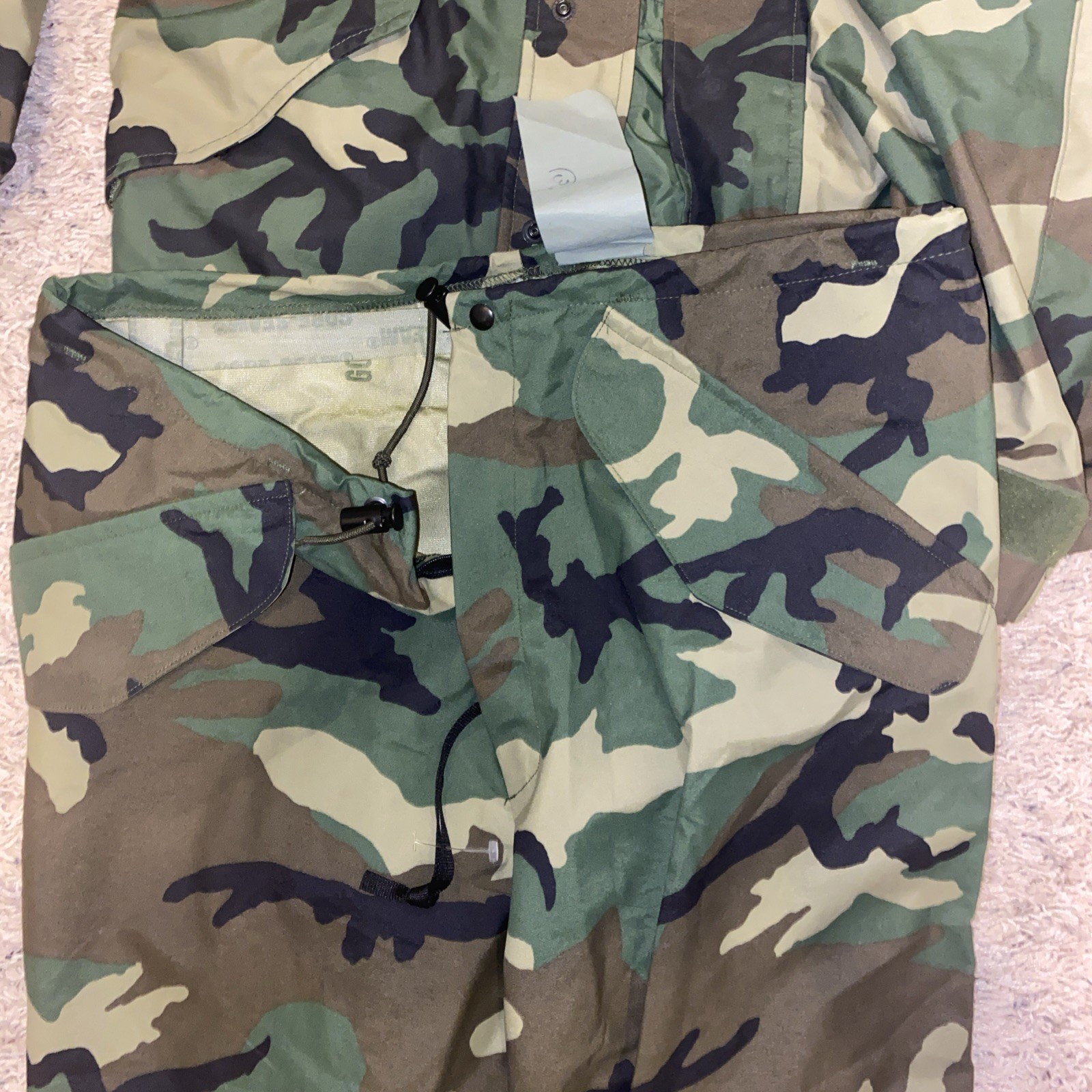 Usgi Woodland Gortex Rain Jacket And Pants