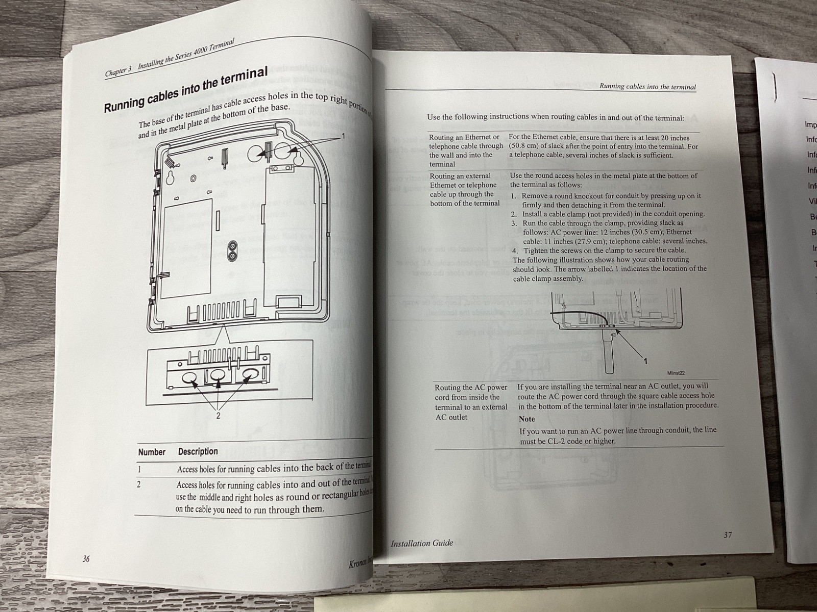 Kronos Series 4000 Terminal Installation Guide #143N79