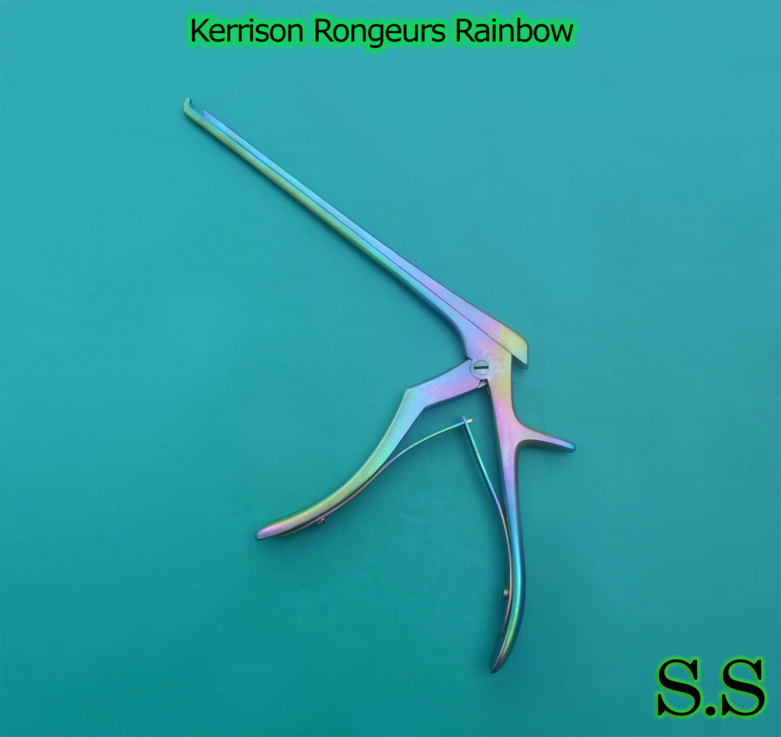 1 Piece Kerrison cervical rongeur 4MM Up Bite 45 Degree Angle Rainbow Color