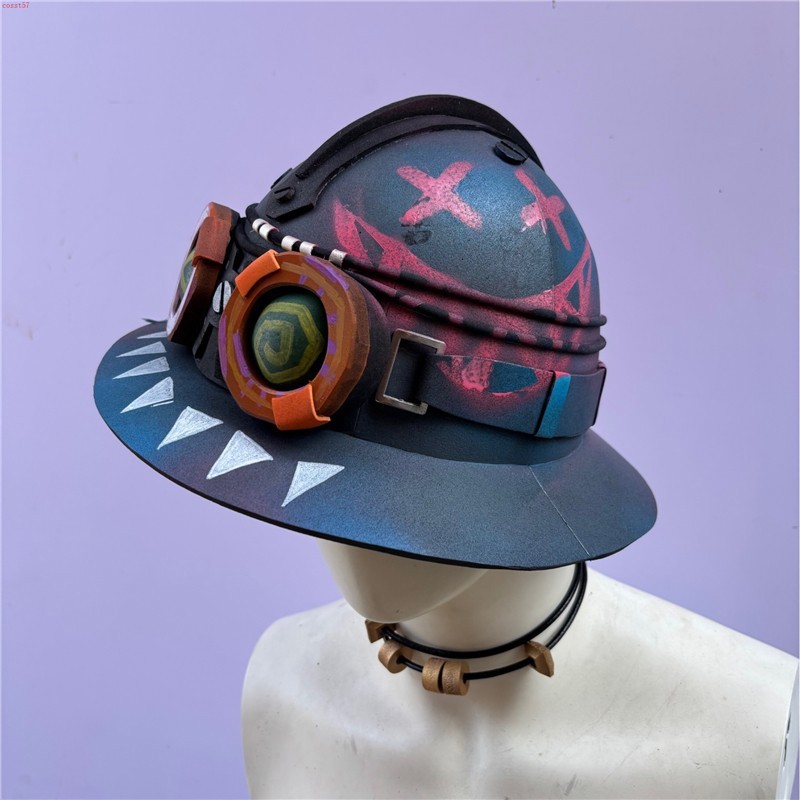 New Arcane: League of Legends Isha Cosplay Prop Graffiti Hat Wearable Customize