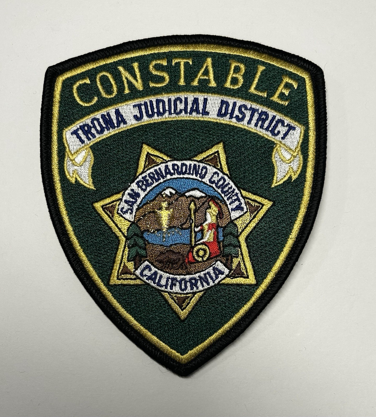 CALIFORNIA TRONA JUDICIAL DISTRICT SAN BERNARDINO COUNTY CONSTABLE PATCH #PDD58