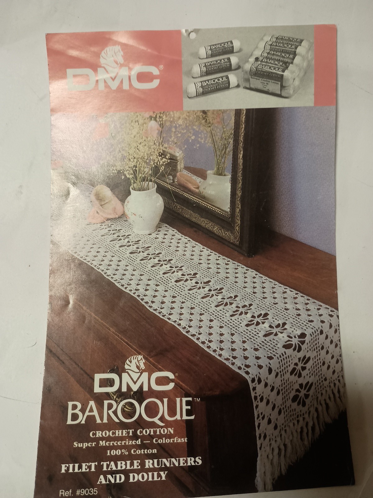DMC Baroque Filet Table Runners and Doily (Corchet Pattern) AA1