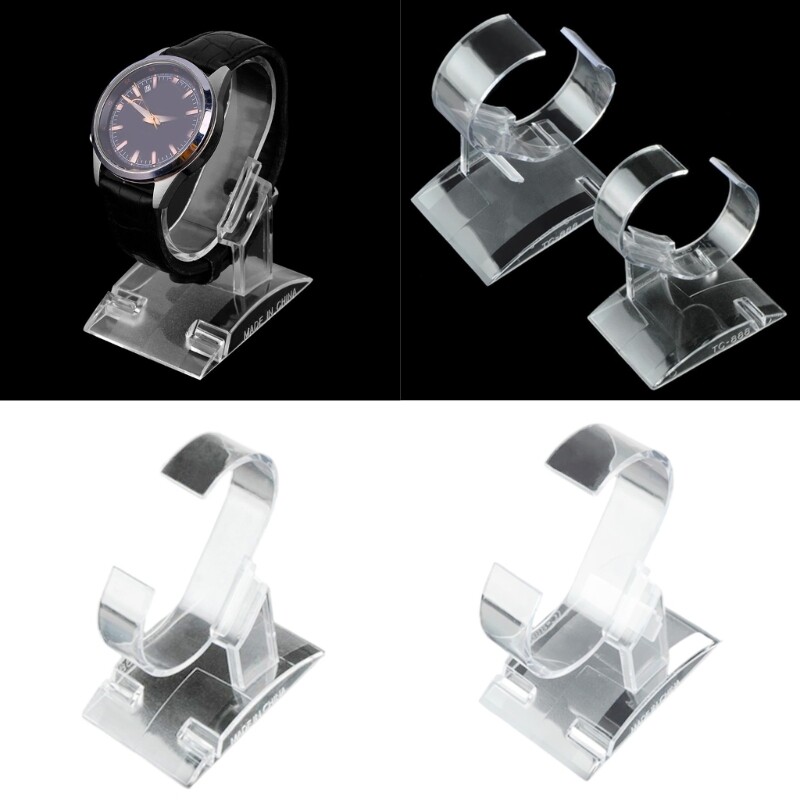 Watch Display Stand C Shape Clear Holder for Jewelry and Collectibles Display