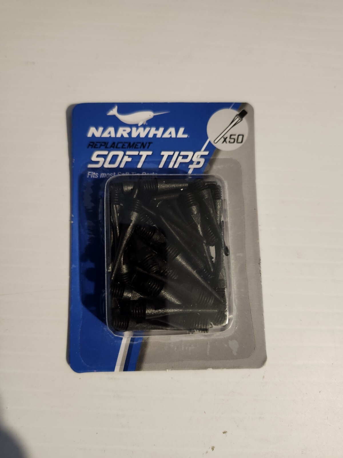 50 Count - Narwhal Soft Tips Replacement for Darts *BRAND NEW IN PACK*