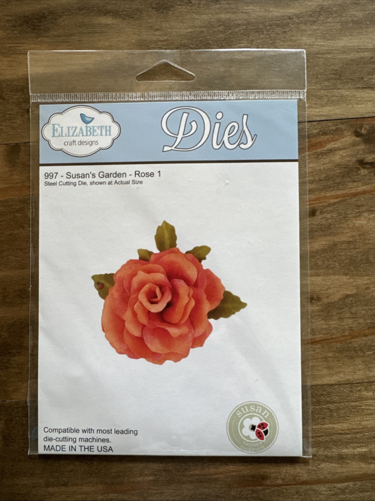 Brand New Elizabeth Craft Designs Susan’s Garden Rose 1 Cutting Die