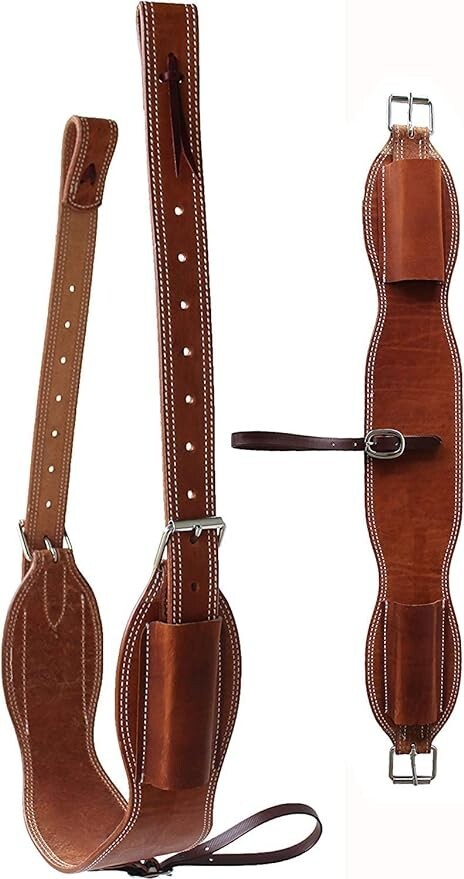 Back Cinch Strap Western Horse Saddle Bucking Strap Rear Girth Flank Cinch