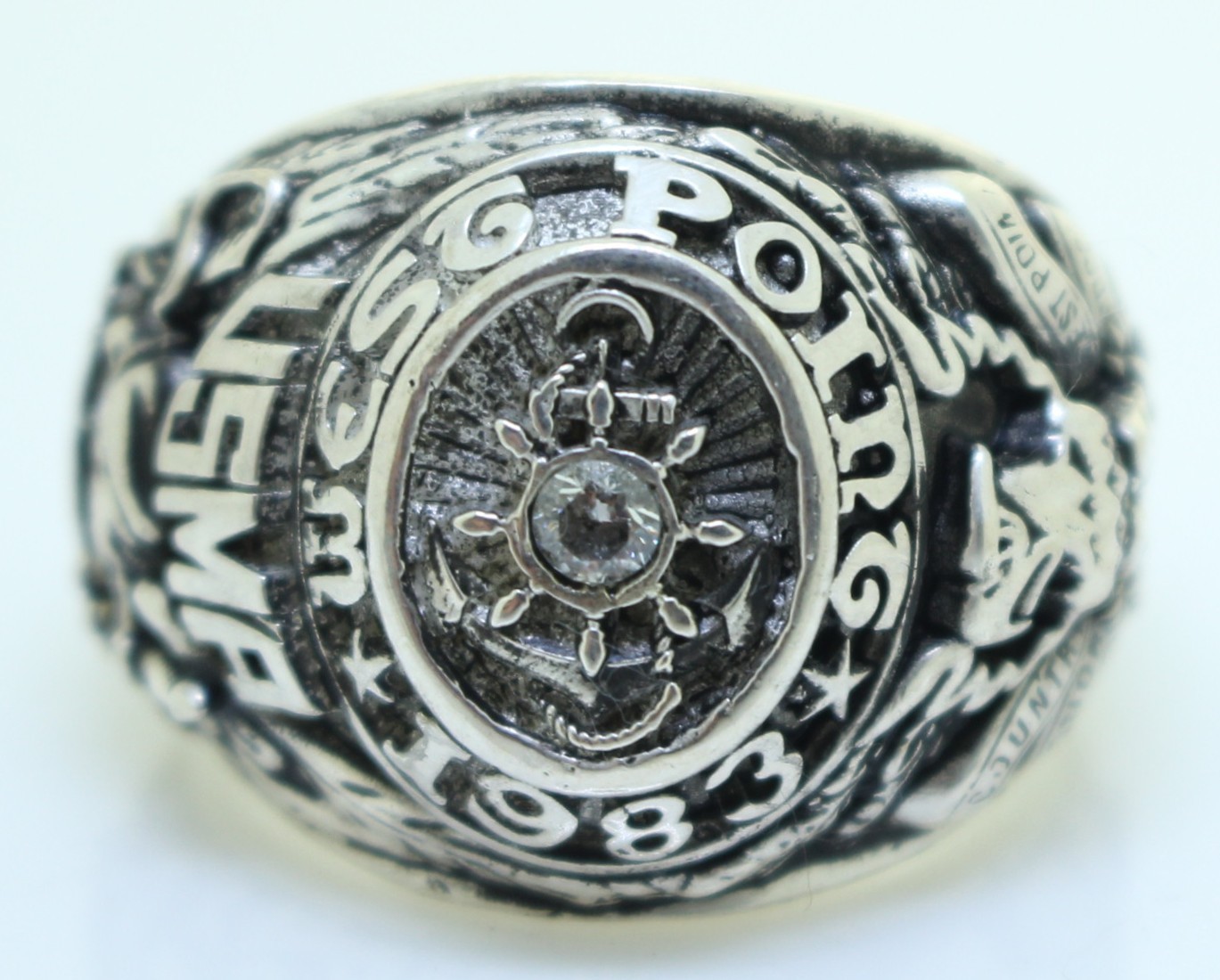 USMA West Point Military Academy 1983 Ring Size 10.5
