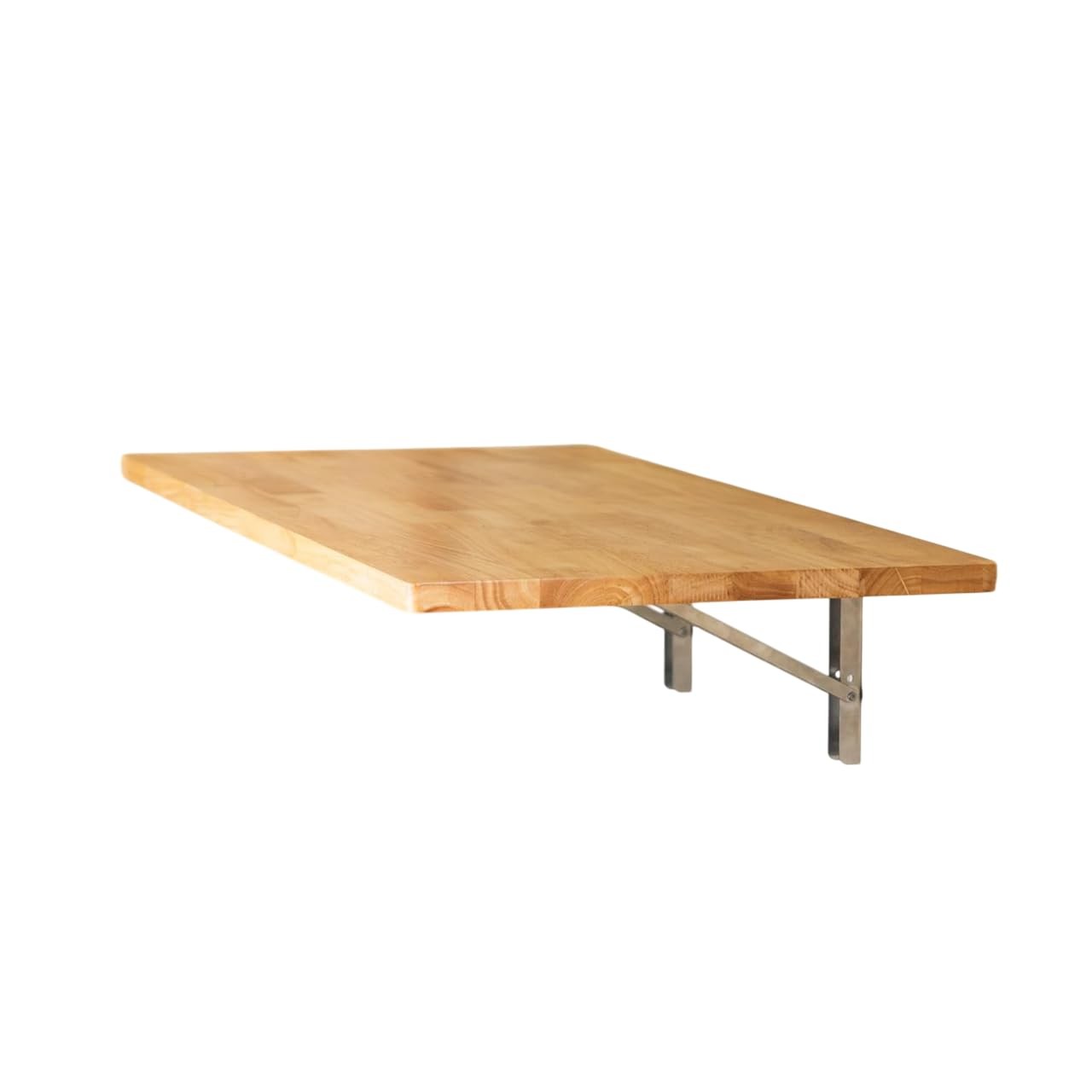 StoreYourBoard Wall Mounted Folding Workbench, Natural Wood Fold Down Work Table