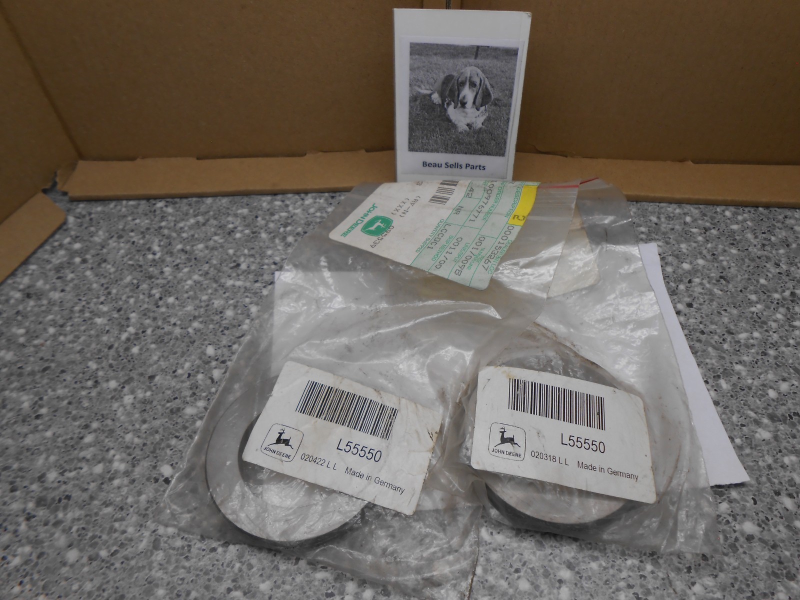 John Deere L55550 Round Hole Washer OEM NOS Lot of 2