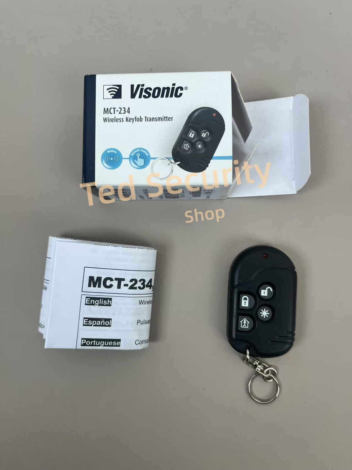 VISONIC One-way Keyfob MCT-234 for PowerMax Systems 315 Mhz  Remote Control