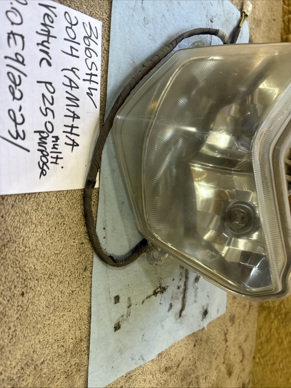 2014 Yamaha Venture PZ 50 Front Headlight Assembly 366