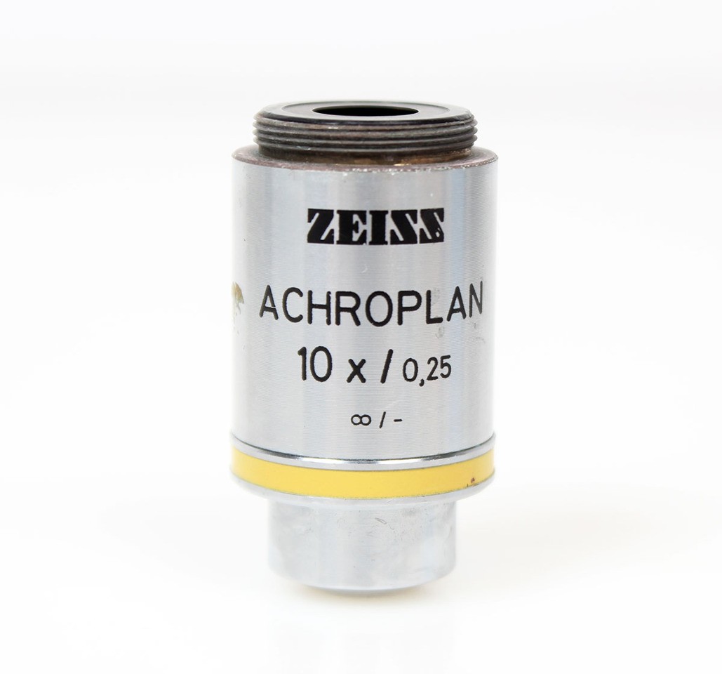 Zeiss Achroplan 10x/0.25 Microscope Objective Lens ∞/- RMS, 440030