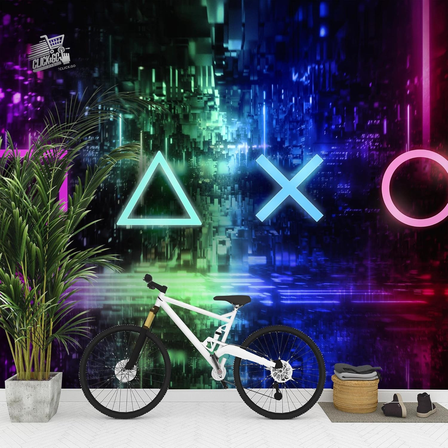 Photo Wallpaper Modern Game Console Fleece Living Room Bedroom L