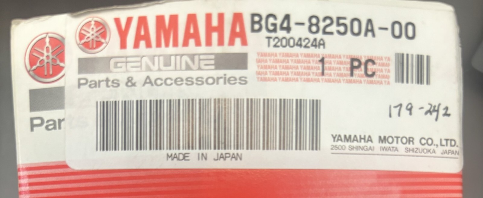 Yamaha 2018-23 Wolverine X2 X4 RMax, Key Assy BG4-8250A-00 New