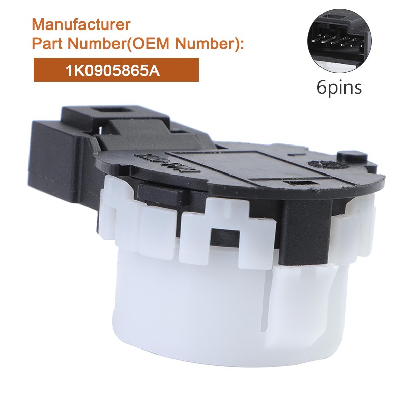 Ignition Starter Switch 1K0905865A Premium Replace for Volkswagen Golf Audi