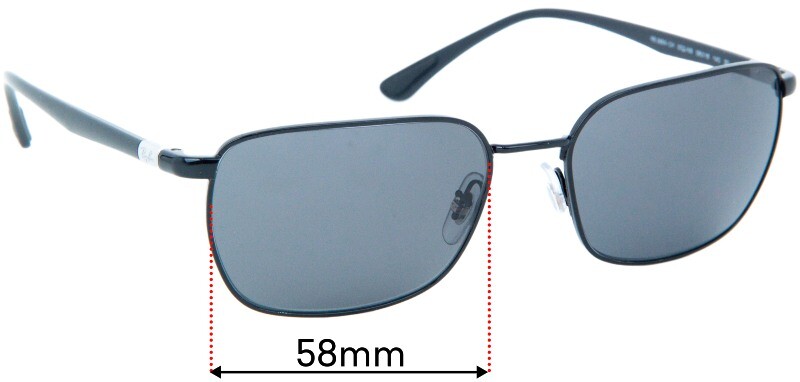SFx Replacement Sunglass Lenses Fits Ray Ban Rb3684 - 58mm Wide