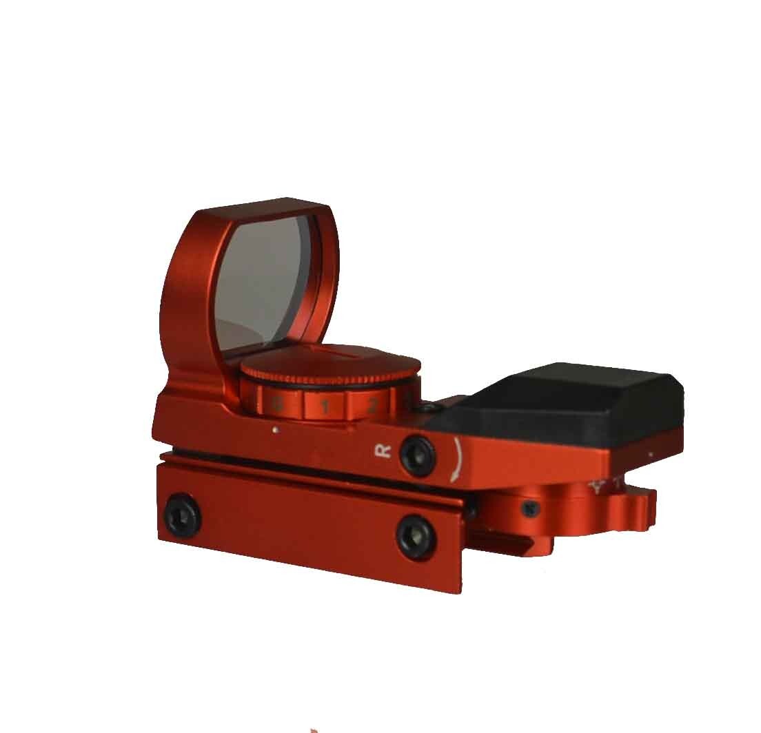 New Reflex Red and Green Adjustable Dot Sight Anodized Red Finish