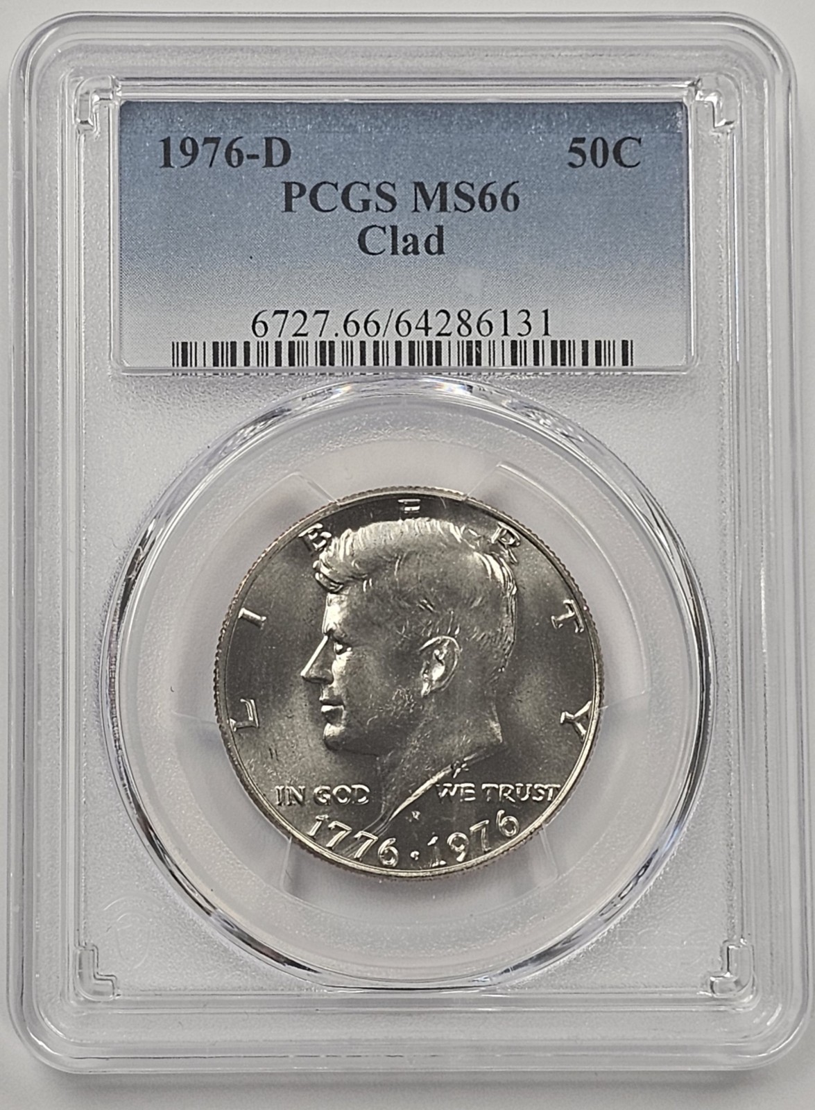 1976-D Kennedy Half Dollar MS66 PCGS