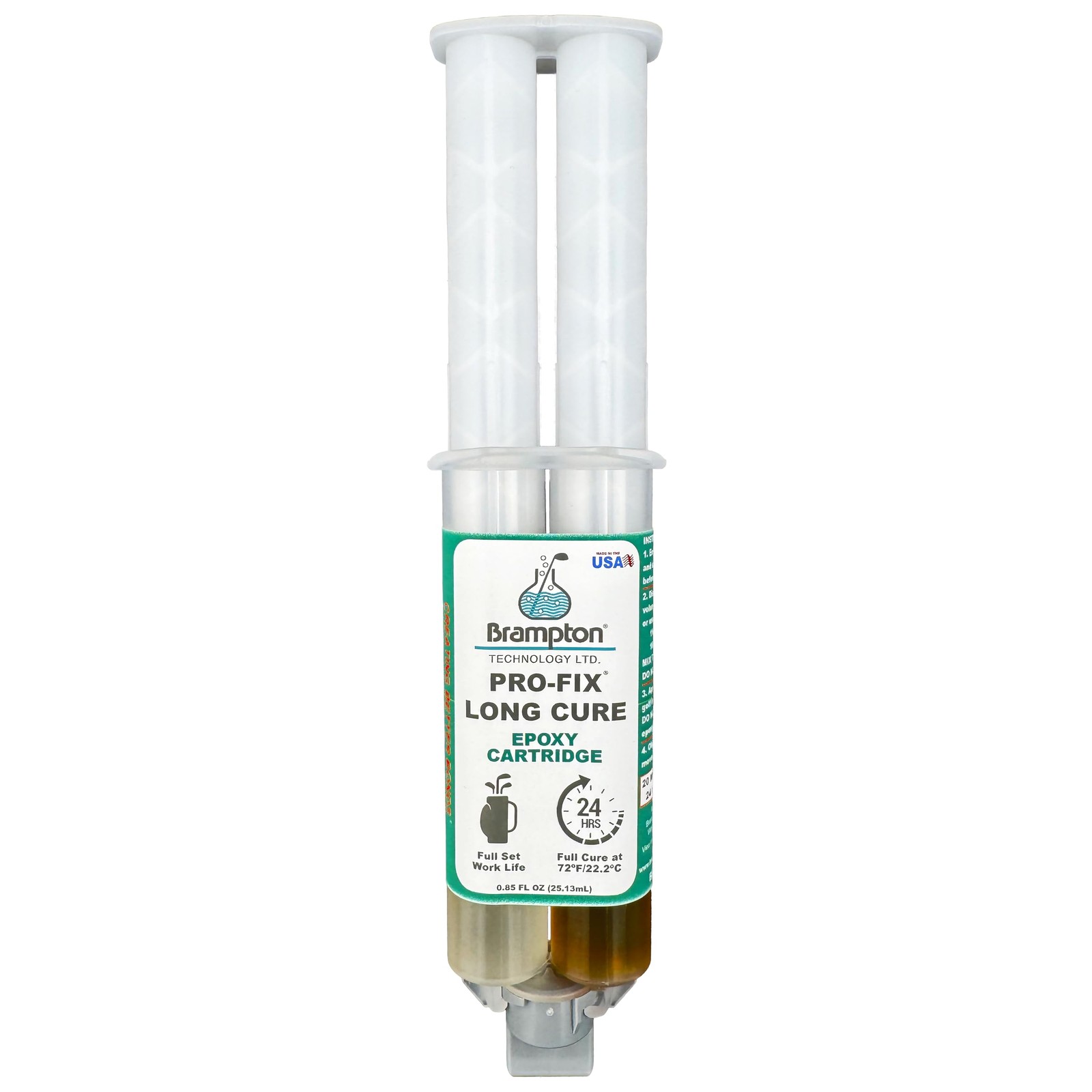 Brampton PRO-FIX Long Cure Golf Epoxy - Full Set Work Life - Extra Strength -...