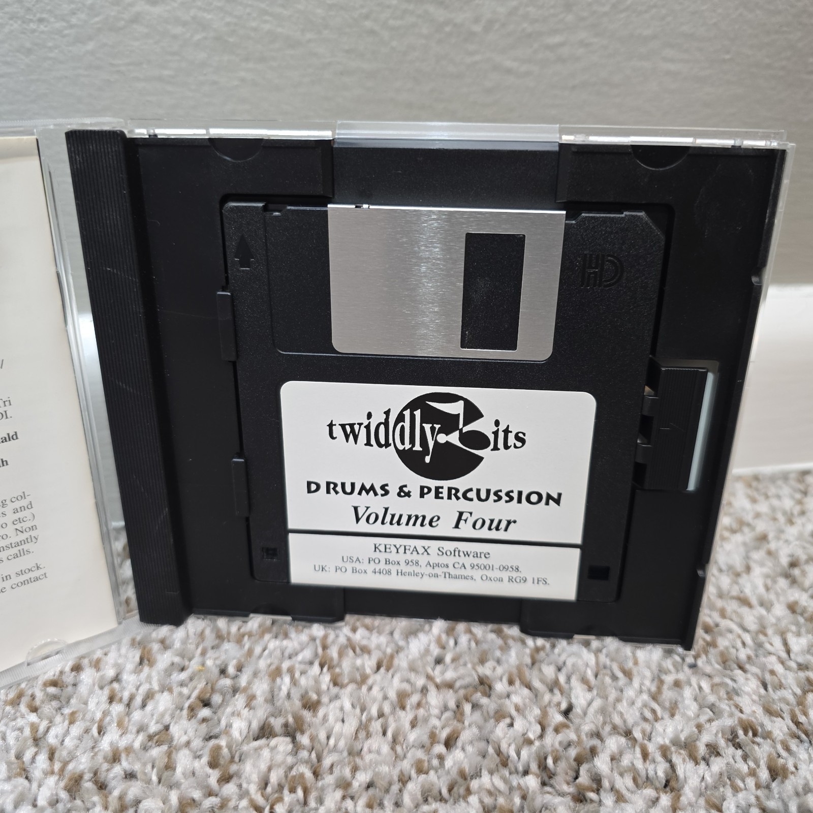 Twiddly Bits MIDI Files Vol 4 Drums Percussion Floppy Disc GM Format 1995