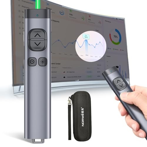 N97s TV Screen Presentation Clicker for powerpoint Green - BLE&USB-AC
