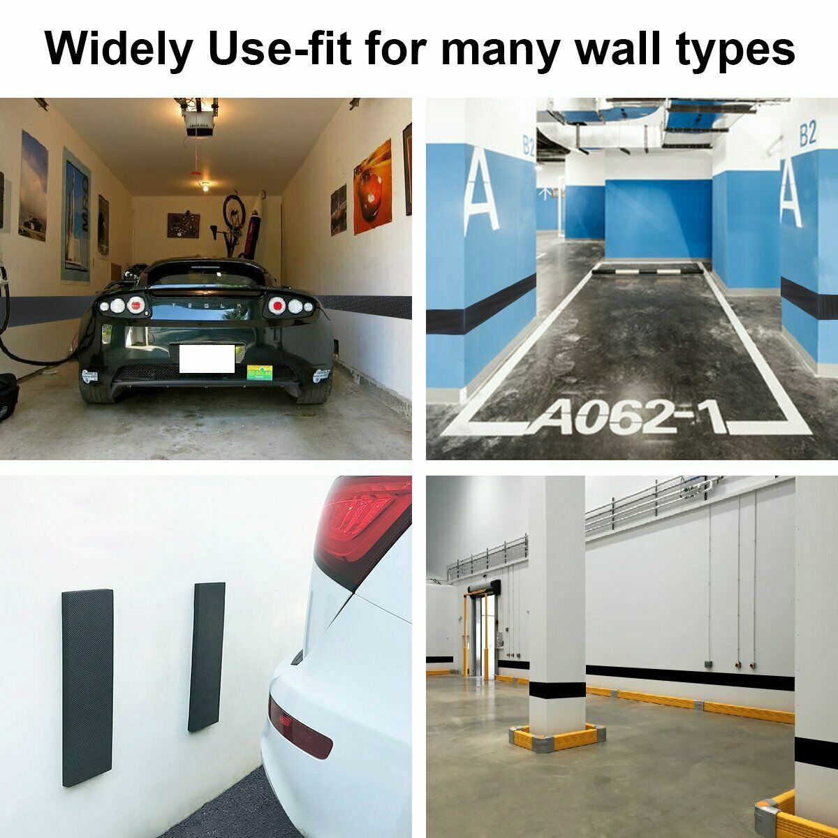 2/4Pack Garage Wall Protector Car Door Protector Bumper Guard EVA Sefl Adhesive