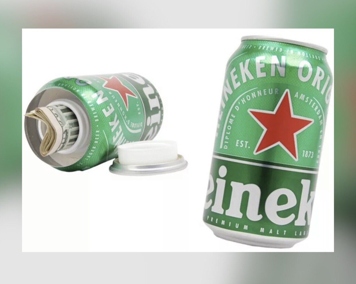 Beer Can Diversion Safe Hidden Home Security Secret Fake Compartment Hide Cash