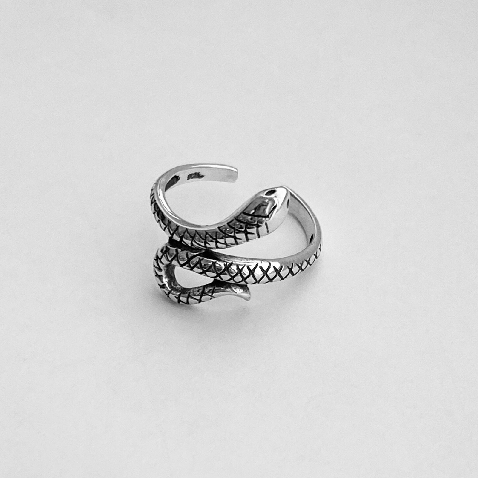Sterling Silver Snake Toe Ring, Silver Rings, Midi Ring, Snake Ring