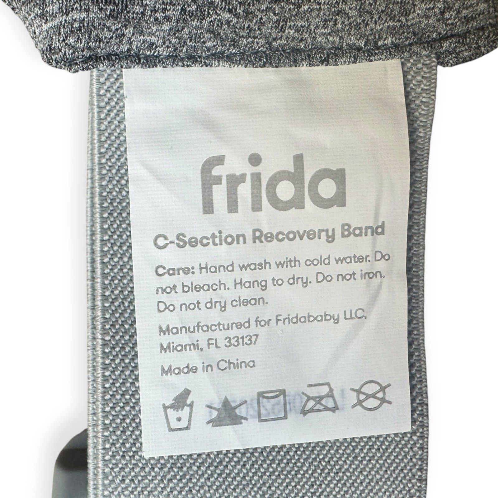 Frida Mom C-Section Recovery Band Gray Adjustable Postpartum Compression Wrap