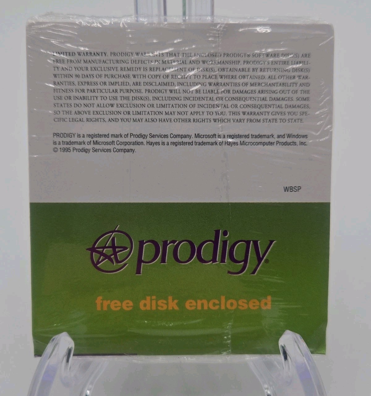 Vintage Prodigy Internet Software Disk Sealed Windows 1995 Retro PC AOL Era