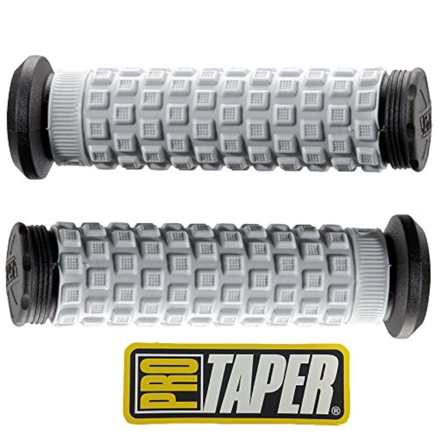 024859 Pillow Top ATV Handlebar Grips Black/Gray
