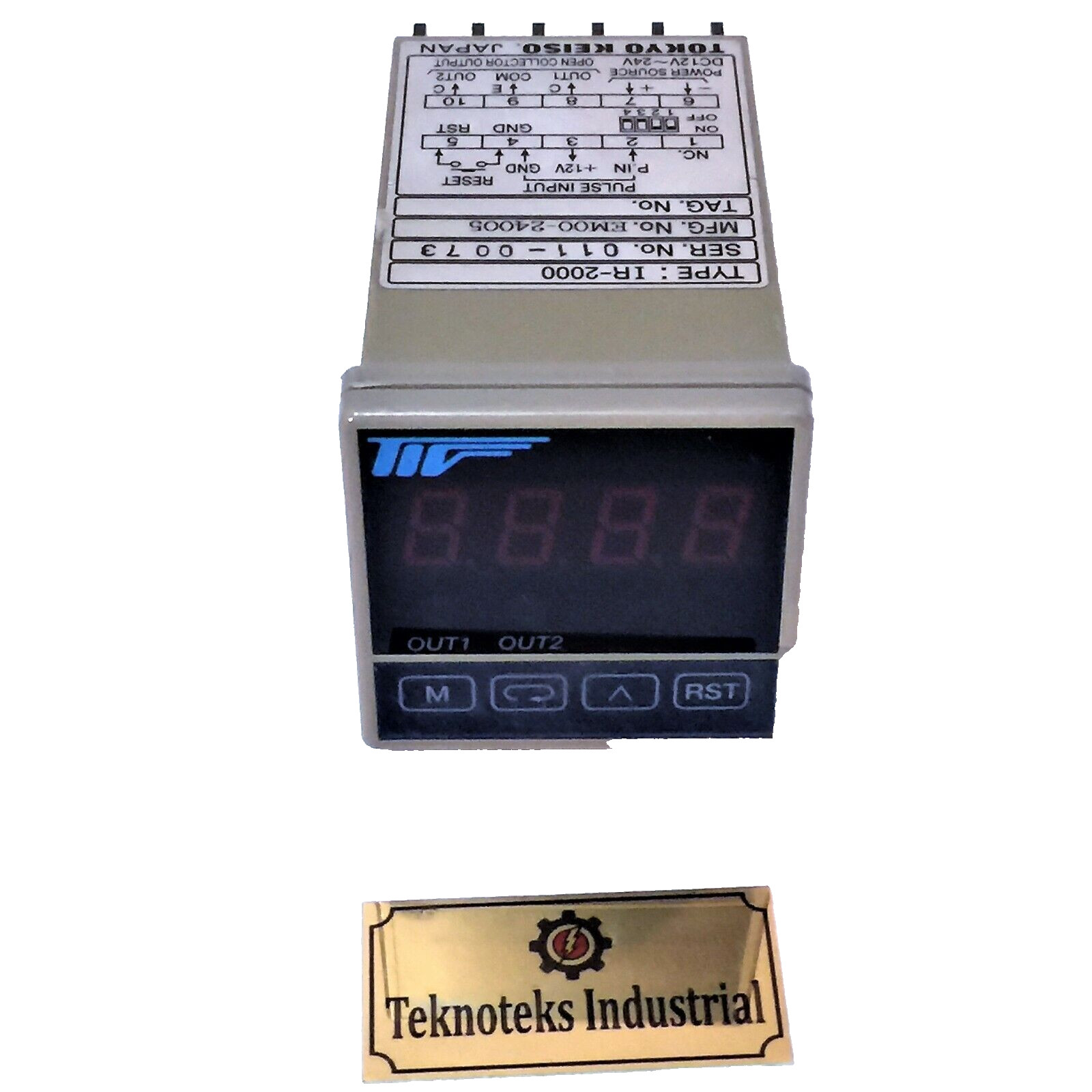 TOKYO KEISO IR-2000 / EM00-24005  12VDC / 24VAC TOTALIZER