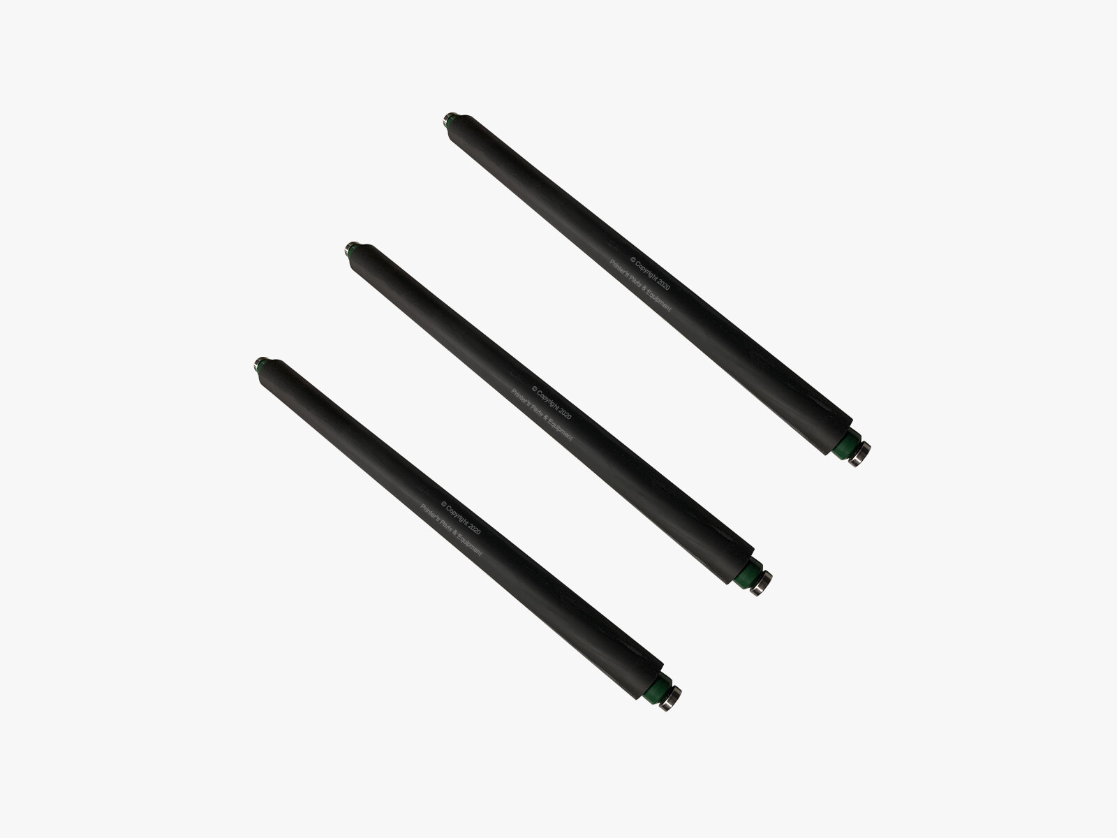 Water Form Roller Set of 3 for Heidelberg MO Green Conven Damp 43.009.046F 43H40