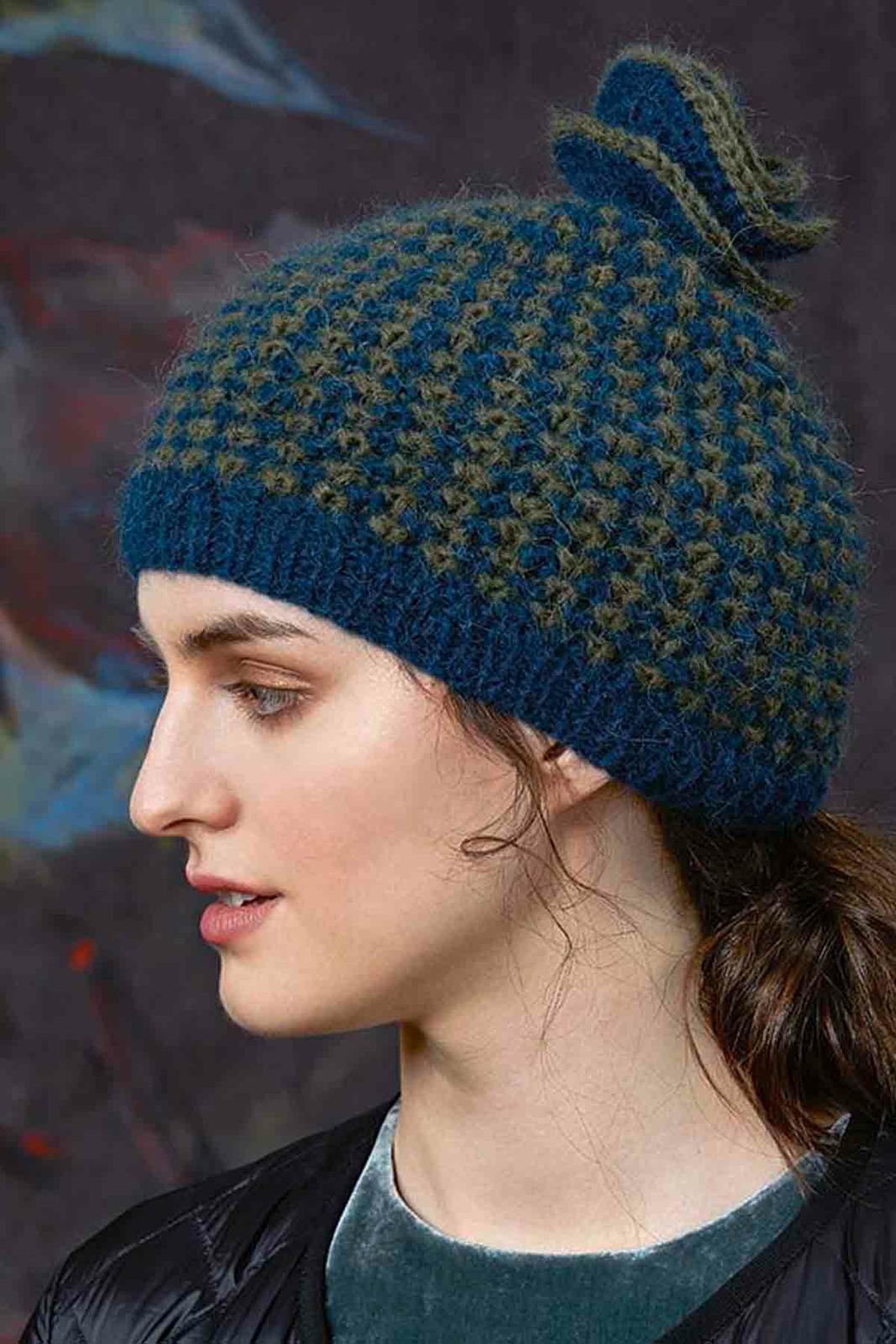 Hat - Lang Yarns Malou Light - Model Package Knitting Package With Instructions